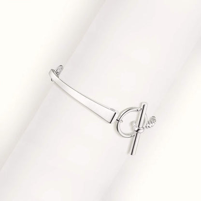[Super Jewellery]CLOU DE FORGE BRACELET WITH SQUARE CONE STUDS