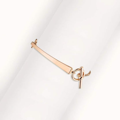 [Super Jewellery]CLOU DE FORGE BRACELET WITH SQUARE CONE STUDS