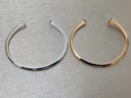 [Super Jewellery]CLOU DE FORGE SQUARE CONE STUDS OPEN CUFF ONE SIZE