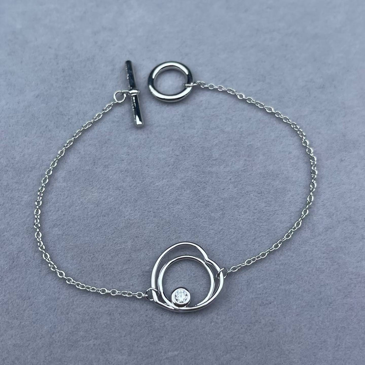 [Super CiCi]HOLLOW HEART EINDIAMANT-ARMBAND