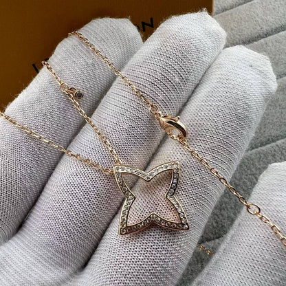 [Super Jewellery]FOUR-LEAF CLOVER OPENWORK NECKLACE