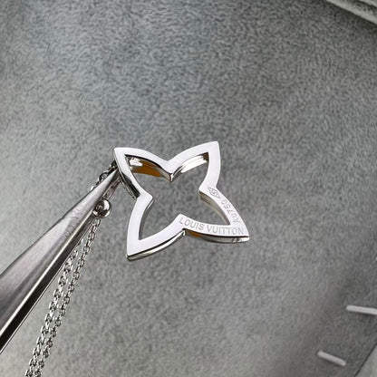 [Super Jewellery]FOUR-LEAF CLOVER OPENWORK NECKLACE