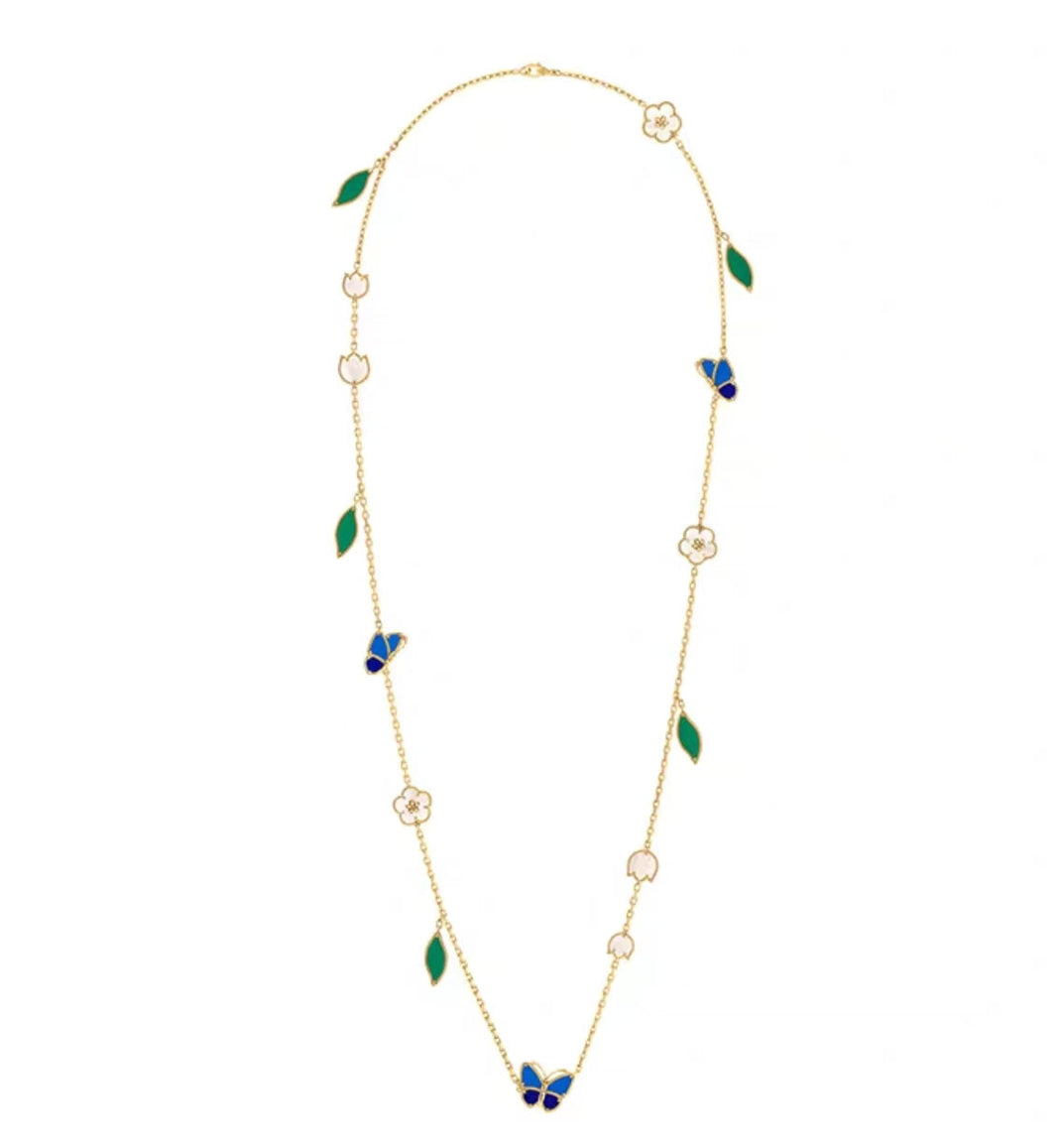 [Super Jewellery ]LUCKY SPRING GOLD  MOTIFS  NECKLACE