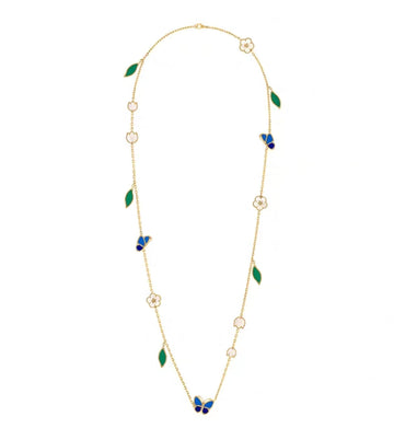 [Super CiCi ]LUCKY SPRING GOLD  MOTIFS  NECKLACE