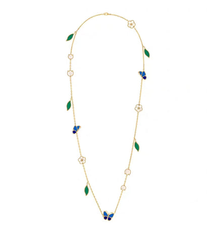 [Super Jewellery ]LUCKY SPRING GOLD  MOTIFS  NECKLACE