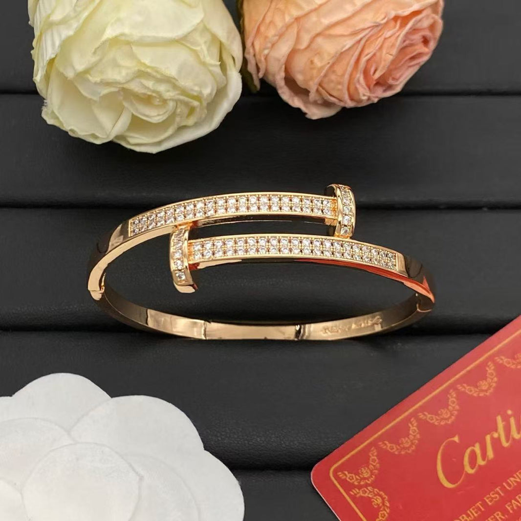 [Super Jewellery]NEW ROSE GOLD 6.1MM BRACELET