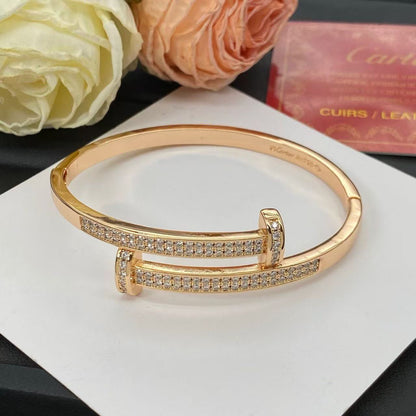 [Super Jewellery]NEW ROSE GOLD 6.1MM BRACELET