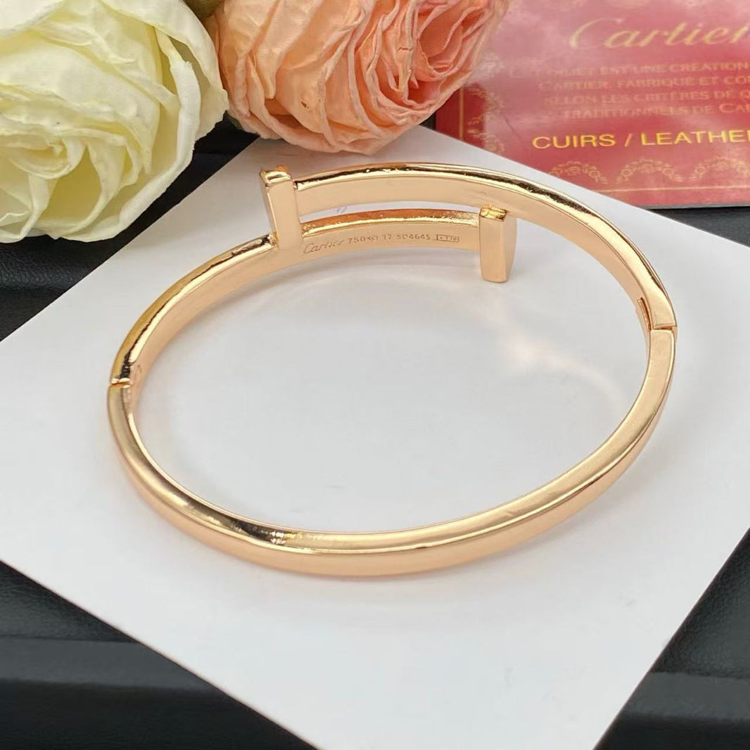[Super Jewellery]NEW ROSE GOLD 6.1MM BRACELET