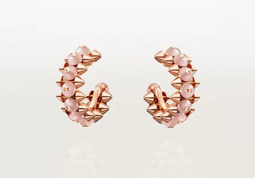 [Super CiCi]CLASH COLLECTION AGATE CHALCEDONY STUD EARRINGS