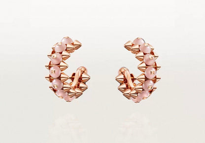 [Super Jewellery]CLASH COLLECTION AGATE CHALCEDONY STUD EARRINGS