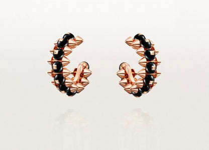 [Super Jewellery]CLASH COLLECTION AGATE CHALCEDONY STUD EARRINGS