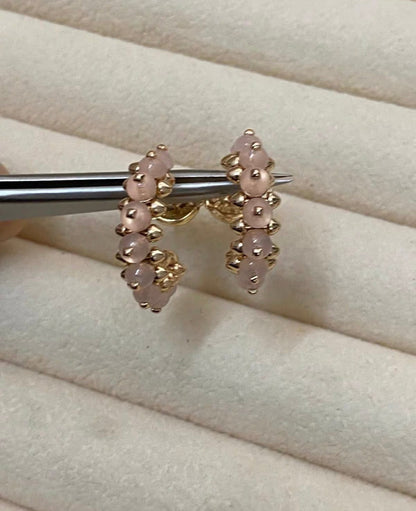 [Super Jewellery]CLASH COLLECTION AGATE CHALCEDONY STUD EARRINGS