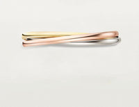[Super-r13]TRINITY COLLECTION CLASSIC THREE-COLOUR GOLD TRIPLE BAND BANGLE
