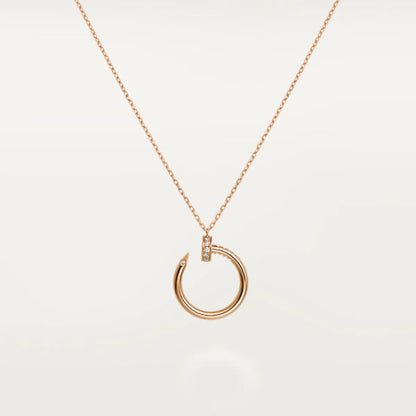 [Super Jewellery]JUSTE NECKLACE PINK GOLD