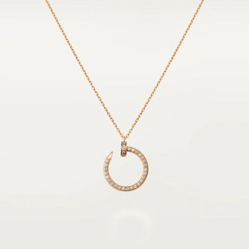 [Super CiCi ]JUSTE HALSKETTE ROSÉGOLD DIAMANTEN
