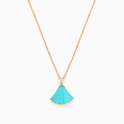 [Super]DREAM NECKLACE TURQUOISE PINK GOLD