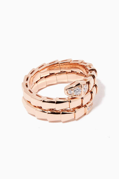 [Super]SERPENTS DOUBLE ROW DIAMOND RING