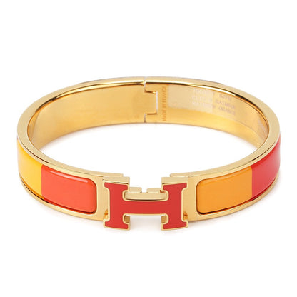 [Super Jewellery]H BRACELET ORANGE RAINBOW CERAMIC