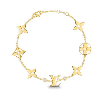 [Super CiCi ]STAR AND SUN 7 MOTIFS GOLD BRACELET