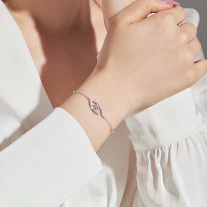 [Super Jewellery]Lucky Eye Pave-Set Diamond Bracelet
