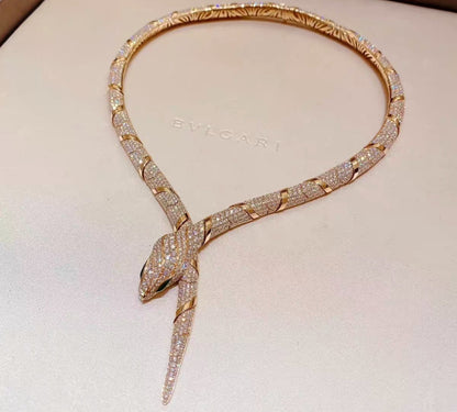[Super]HAUTE COUTURE GOLD SERPENTI NECKLACE