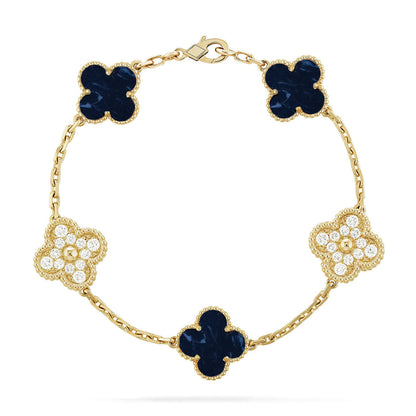 [Super Jewellery]CLOVER 5 MOTIF PIETERSITE BRACELET COLLECTION
