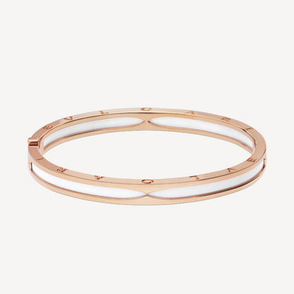 [Super]ZERO 1 PINK GOLD WITH WHITE CERAMIC BRACELET