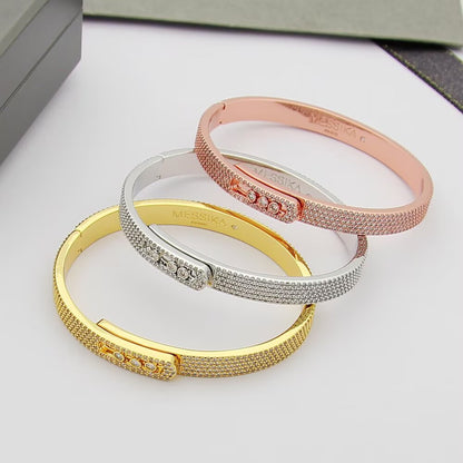 [Super Jewellery]Move Noa Full Pavé Diamond Bangle Bracelet