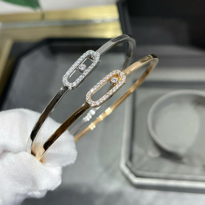 [Super Jewellery]Move Uno pavé flex bangle medium