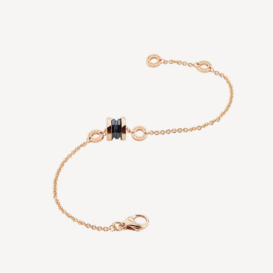 [Super]ZERO 1 SOFT PINK GOLD AND BLACK CERAMIC BRACELET