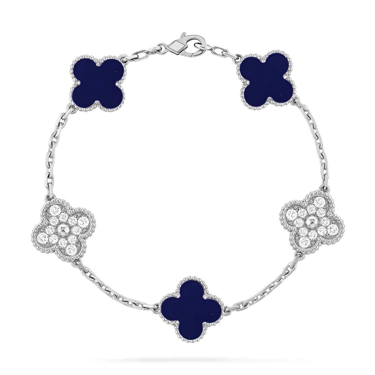 [Super CiCi ]CLOVER 5-MOTIV ARMBAND LAPISLAZULI KOLLEKTION