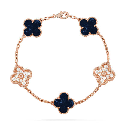 [Super Jewellery]CLOVER 5 MOTIF PIETERSITE BRACELET COLLECTION