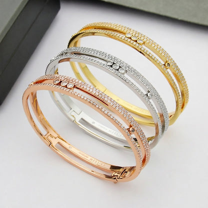 [Super Jewellery]Move Romane pavé bangle