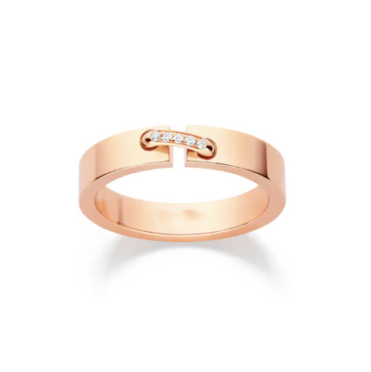 [Super Jewellery]ALLIANCE LIENS VIDENCE DIAMOND 4MM RING