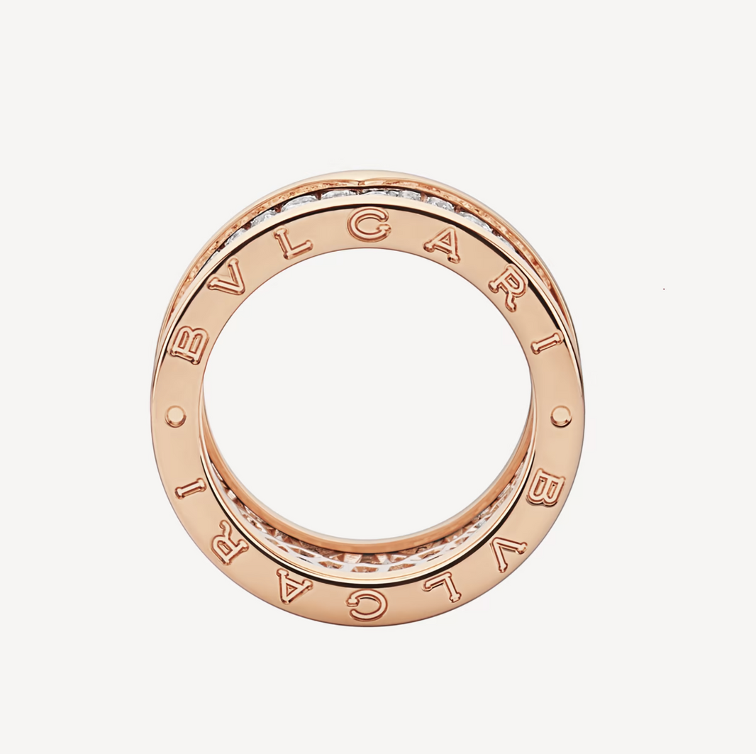 [Super]ZERO 1 WITH PAVED DIAMONDS ON THE SPIRAL RING