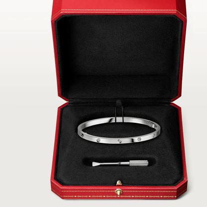 [Super Jewellery]LOVE BRACELET 3.65MM 10 DIAMONDS