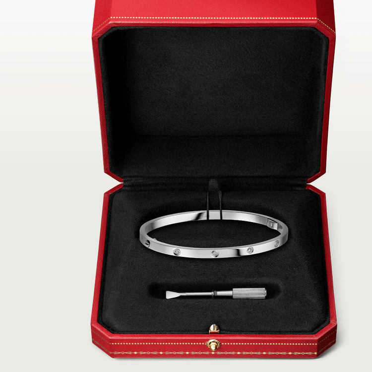 [Super CiCi ]LOVE ARMBAND 3,65 MM 10 DIAMANTEN