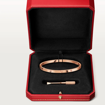 [Super Jewellery]LOVE BRACELET 3.65MM 6 DIAMONDS