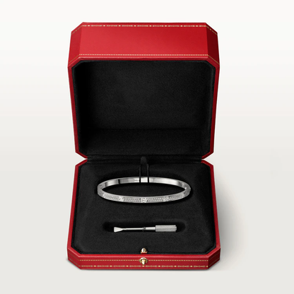 [Super Jewellery]LOVE BRACELET 3.65MM DIAMOND-PAVED