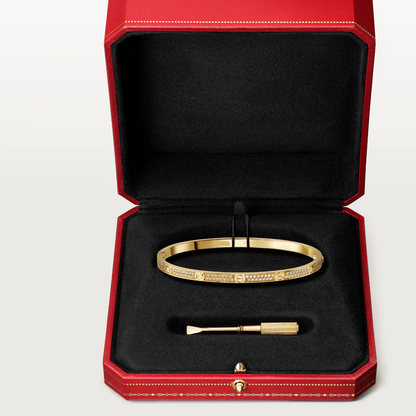 [Super Jewellery]LOVE BRACELET 3.65MM DIAMOND-PAVED