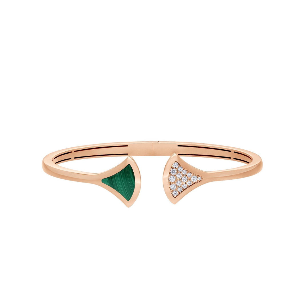 [Super]DREAM BRACELET OPEN MALACHITE PINK GOLD