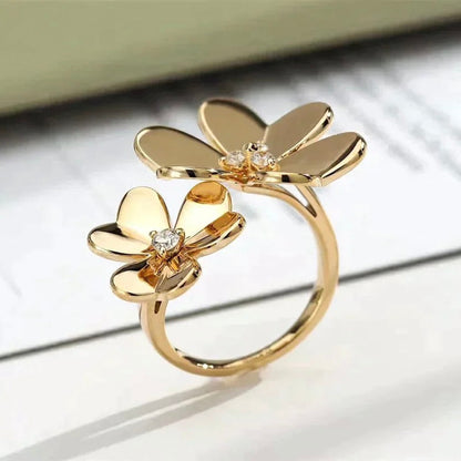 [Super Jewellery]CLOVER COMOS GOLD DIAMOND RING