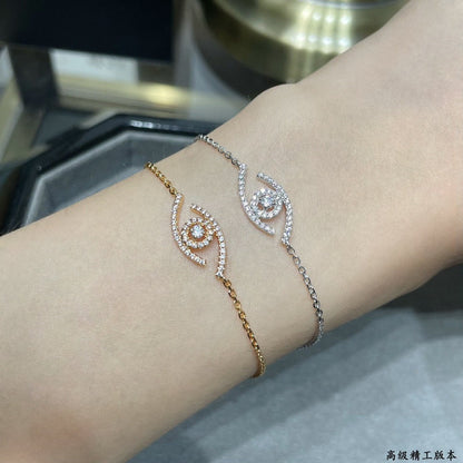 [Super Jewellery]Lucky Eye Pave-Set Diamond Bracelet