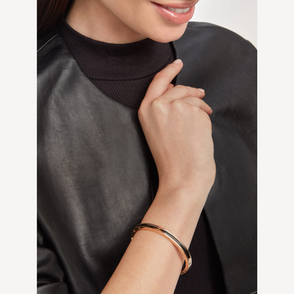 [Super]ZERO 1 PINK GOLD WITH BLACK CERAMIC BRACELET