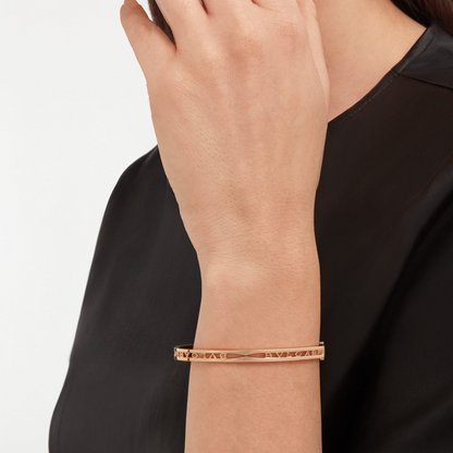 [Super]ZERO 1 SPIRAL LOGO PINK GOLD BRACELET