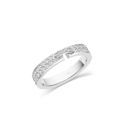 [Super Jewellery]ALLIANCE LIENS VIDENCE PAVED DIAMOND 4MM RING