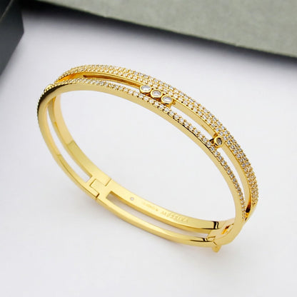 [Super Jewellery]Move Romane pavé bangle