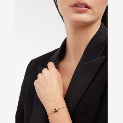 [Super]ZERO 1 SOFT PINK GOLD AND BLACK CERAMIC BRACELET