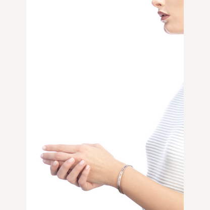 [Super]ZERO 1 SPIRAL LOGO SILVER BRACELET