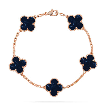 [Super Jewellery]CLOVER 5 MOTIF PIETERSITE BRACELET COLLECTION